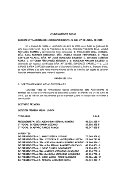 AYUNTAMIENTO PLENO SESION EXTRAORDINARIA