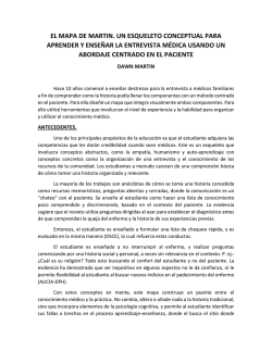 EL MAPA DE MARTIN. UN ESQUELETO CONCEPTUAL PARA