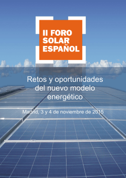 Retos y oportunidades del nuevo modelo energ&eacute;tico