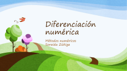Diferenciaci&oacute;n num&eacute;rica