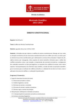 Mestrado Cient&iacute;fico 2015-2016