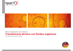 Eficiencia Energ&eacute;tica en la industria Transferencia t&eacute;rmica con