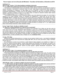 Puntos Sobresalientes 2 Cronicas 10 al 14