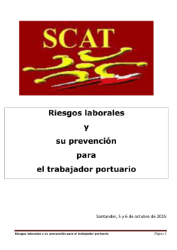 Riesgos laborales y su prevenci&oacute;n para el trabajador portuario