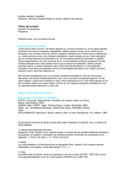 T&iacute;tulo de la tesis