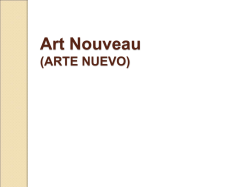 Art Nouveau Modernismo