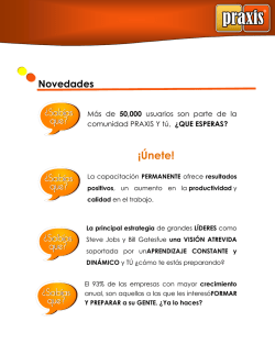 &iexcl;&Uacute;nete! - aulapraxis.com