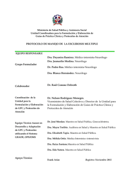 Protocolo de Esclerosis Multiple
