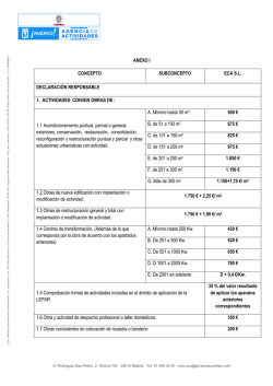 Vea las tarifas 2015