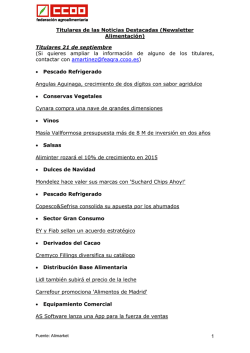 1 Titulares de las Noticias Destacadas (Newsletter