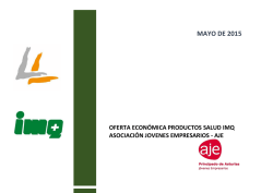 OFERTA ECON&Oacute;MICA PRODUCTOS SALUD IMQ