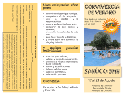 SAH&Uacute;CO 2015 - Parroquia de San Pablo | Albacete