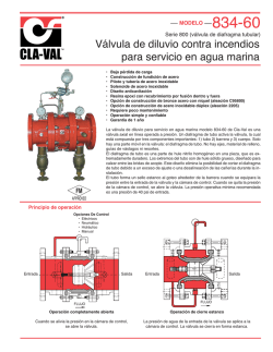 Hoja de datos t&eacute;cnicos - Cla-Val