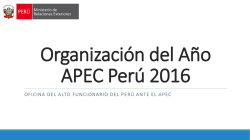 Organizaci&oacute;n del A&ntilde;o APEC Per&uacute; 2016