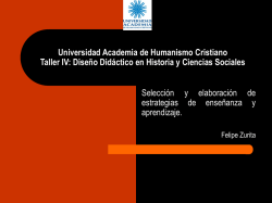 Universidad Academia de Humanismo Cristiano Taller IV