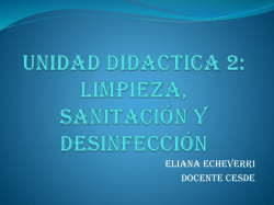 LIMPIEZA Y DESINFECCION