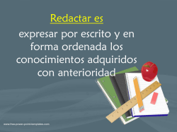 B &ndash; Cualidades de la Redaccion