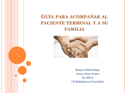 gu&iacute;a para acompa&ntilde;ar al paciente terminal