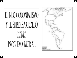 El Subdesarrollo