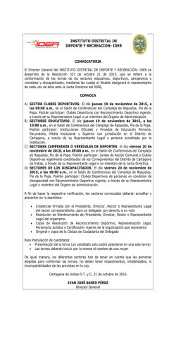 1a. CONVOCATORIA JUNTA DIRECTIVA