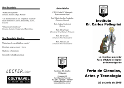 Descargar Triptico de la Feria de Ciencias, Artes y Tecnolog&iacute;a