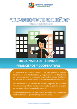 DICCIONARIO DE T&Eacute;RMINOS FINANCIEROS Y