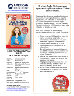 El primer Audio Diccionario para aprender el