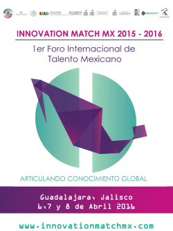 Presentaci&oacute;n IMMX - Innovation Match MX