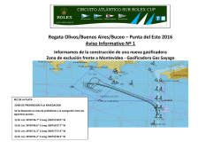 Punta del Este 2016 Aviso Informativo N&ordm; 1