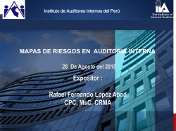 Mapas de Riesgos en Auditoria Interna