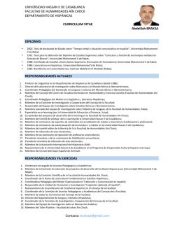 UNIVERSIDAD HASSAN II DE CASABLANCA FACULTAD DE