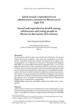 129-144. Salud sexual y reproductiva en
