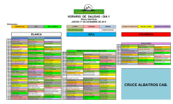 Descargar PDFHORARIOS JUEVES 17. CLICK AQU&Iacute;.