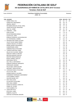 cliqueu aqu&iacute; - Federaci&oacute;n Catalana de Golf