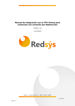 Manual integracion para conexion por Redireccion