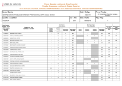 Prova d`acc&eacute;s a cicles de Grau Superior Prueba de acceso a ciclos