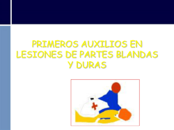 primeros auxilios en lesion de partes blandas y