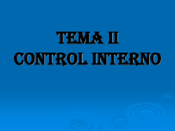 EL CONTROL INTERNO