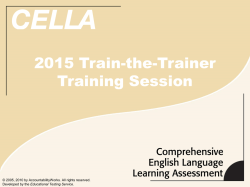 2015 CELLA Administration and Security Agreement