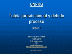 UNPRG Debido proceso 1ra sesi&oacute;n