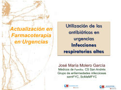 Antibi&oacute;ticos en infecciones de v&iacute;as respiratorias altas