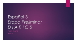 Espa&ntilde;ol 2H Etapa Preliminar D I A R I O S