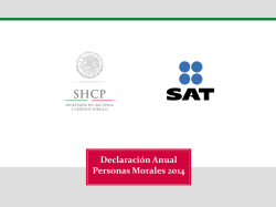 Declaraci&oacute;n Anual de Personas Morales