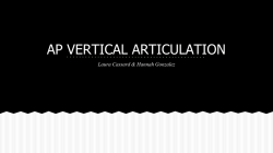 AP VERTICAL ARTICULATION