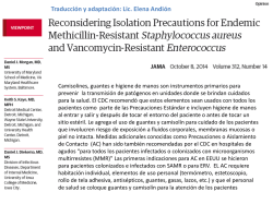 Reconsiderando el Aislamiento de Contacto para ERV y SAMR