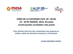 Las relaciones Uni&oacute;n Europea &ndash; Am&eacute;rica Latina y