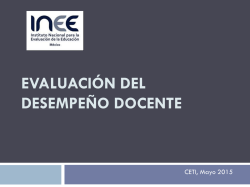EVALUACI&Oacute;N DEL DESEMPE&Ntilde;O DOCENTE