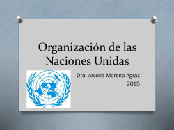 Organizaci&oacute;n de las Naciones Unidas