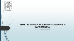 TEME : EL ESTADO MODERNO - Profesor Alvaro Carmona