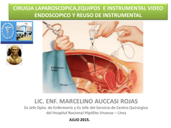 cirug&iacute;a laparosc&oacute;pica, equipos e instrumental video endosc&oacute;pico y